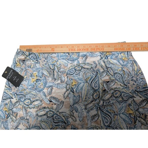 Zac & Rachel Woman Blue Paisley Skirt Floral Womens Size 18W NEW NWT - Picture 8 of 8